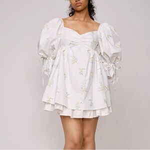 Maya Rea aria babydoll long sleeve floral dress